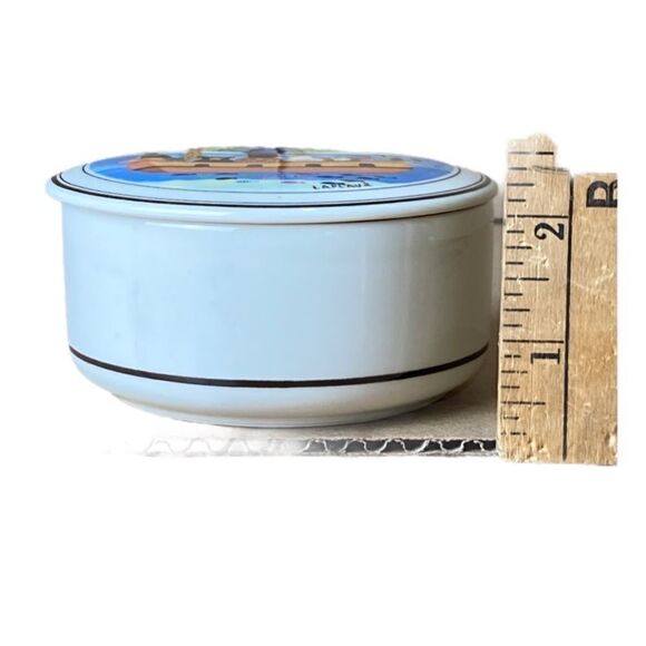 Vintage Villeroy & Boch Noah's Ark Trinket Dish With Lid Porcelain - Picture 5 of 7